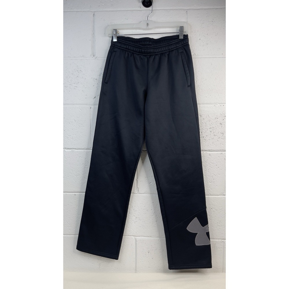 Under Armour Youth LYG Black‎ Fleece Sweatpants Athletic Joggers Storm